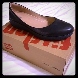 FitFlop SuperBallerina Glitzy Midnight Navy 8.5